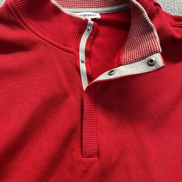 Cutter & Buck Fulltime Pima Snap Placket Overknit Sweater Sweatshirt Size XXXL - Picture 12 of 13